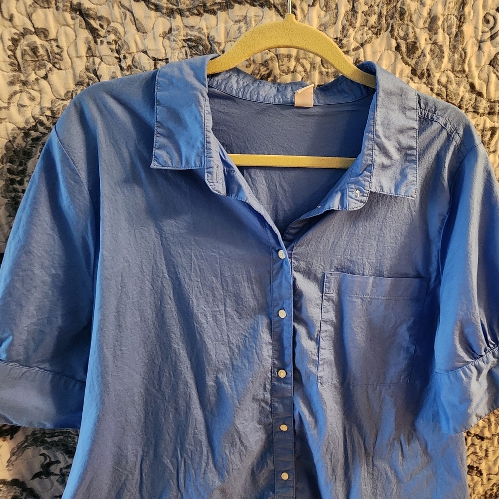 BLUE Old Navy shirt dress